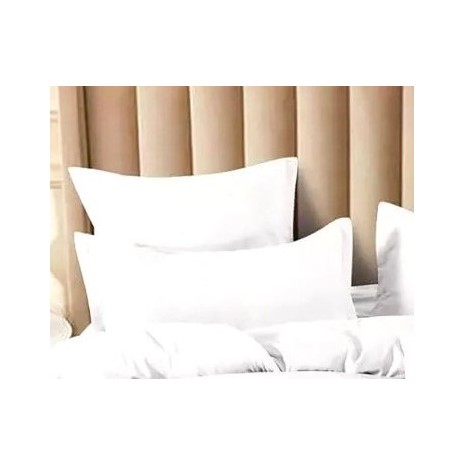 Set 2 fete de perna percale 65x65 cm, alb, fara margine