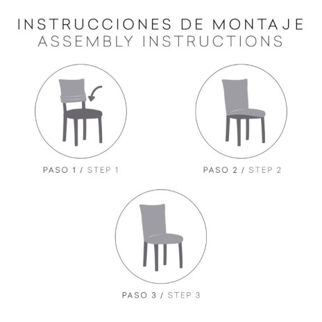 Set 2 huse scaun bielastice Premium ROC 40–50 cm bej deschis C/00 - fixare perfectă și aspect modern