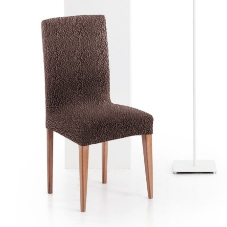 Set 2 huse scaun bielastice Premium ROC 40–50 cm maro C/7 - fixare perfectă și aspect modern