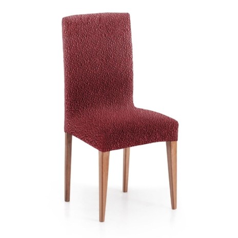 Set 2 huse scaun bielastice Premium ROC 40–50 cm bordo C/8 - fixare perfectă și aspect modern