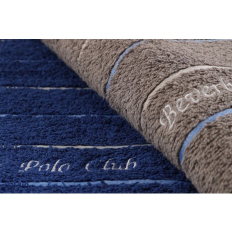 Set 2 prosoape 50x90cm bumbac 100%, BHPC, 407 Gri/Bleumarin