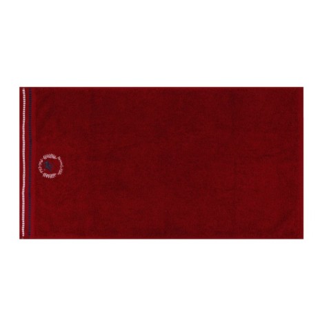 Set 2 prosoape 50x90cm bumbac 100%, BHPC, 408 Gri, Bordo