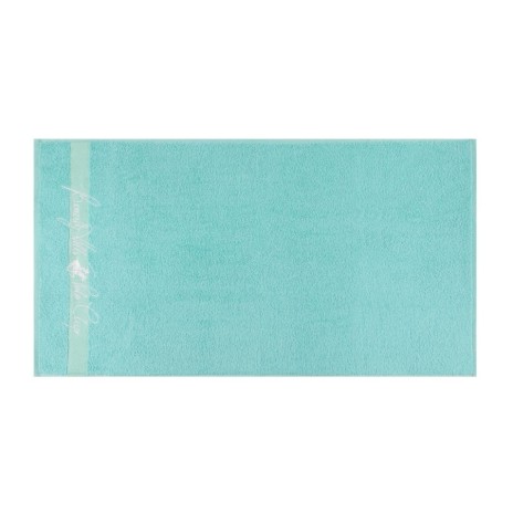 Set 2 prosoape Beverly Hills Polo Club 50x90cm bumbac 100%, bleu și galben, densitate 450g/mp