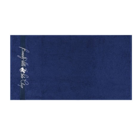 Set 2 prosoape Beverly Hills Polo Club 50x90cm bumbac 100%, gri și albastru, densitate 450g/mp