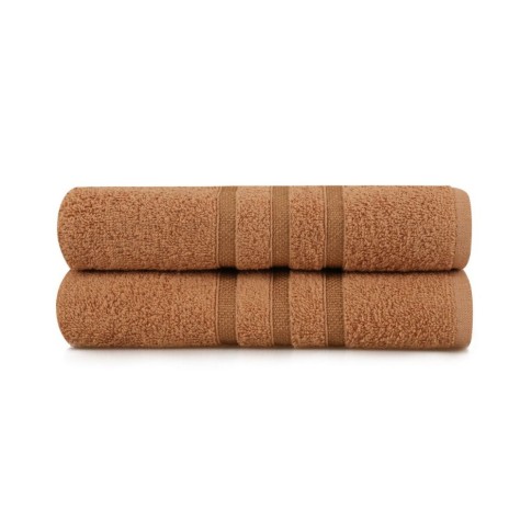 Set 2 prosoape 50x90cm bumbac 100%, BHPC, 411 Maro