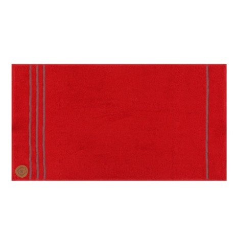 Set 2 prosoape Beverly Hills Polo Club 50x90cm bumbac 100%, roșu și bleumarin, densitate 450g/mp