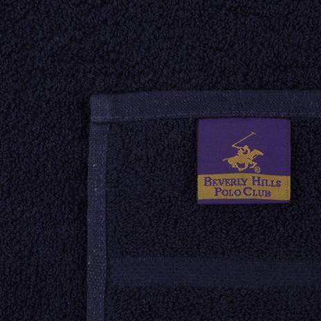 Set 2 prosoape Beverly Hills Polo Club 50x90cm bumbac 100%, roșu și bleumarin, densitate 450g/mp
