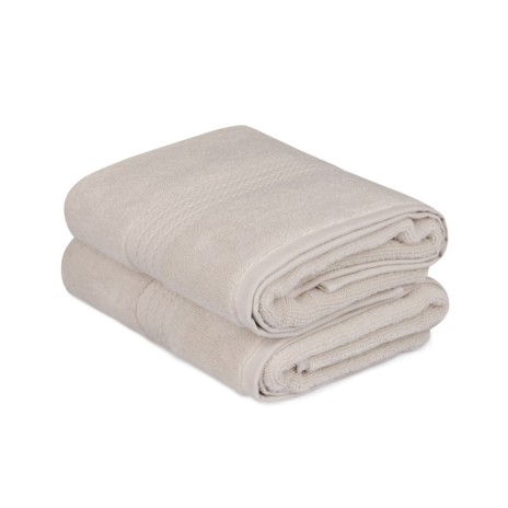 Set 2 prosoape 50x90cm bumbac 100%, Hobby Home, Mira Light Brown