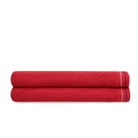 Set 2 prosoape 70x140cm bumbac 100%, BHPC, 401 Red