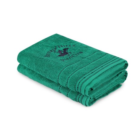 Set 2 prosoape 70x140cm bumbac 100%, BHPC, 403 Green