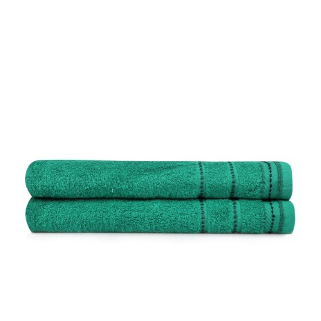 Set 2 prosoape 70x140cm bumbac 100%, BHPC, 403 Green