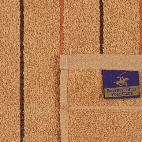 Set 2 prosoape 70x140cm bumbac 100%, BHPC, 407 Maro, Caramel