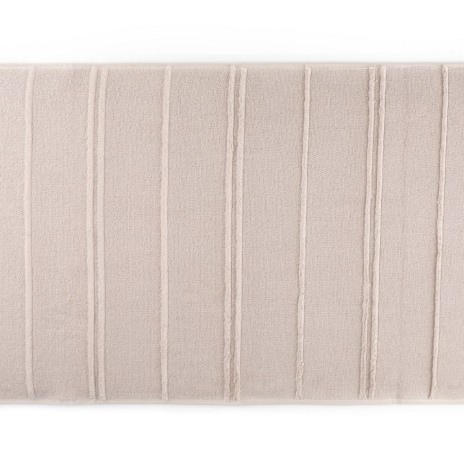 Set 2 prosoape bumbac 100% microcoton maro deschis 75x150 cm, Hobby Home, Arden cu dungi in relief