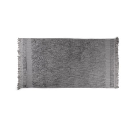 Set 2 prosoape75x150cm bumbac 100% gri inchis cu franjuri, Hobby Home, Zeus