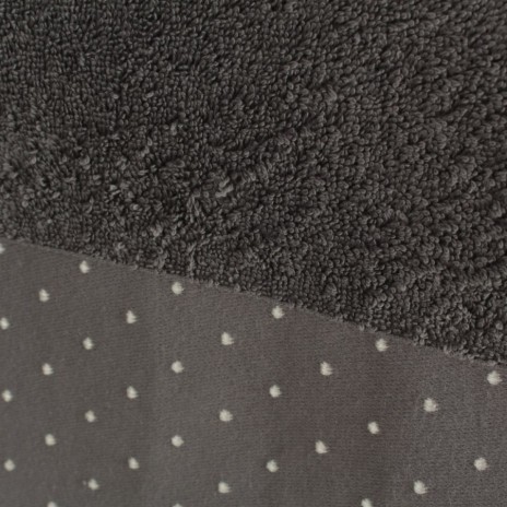 Set 2 prosoape baie 70x140 bumbac Pitircik gri antracit cu buline