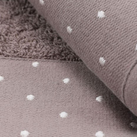 Set 2 prosoape baie 70x140 bumbac Pitircik Maro cu buline