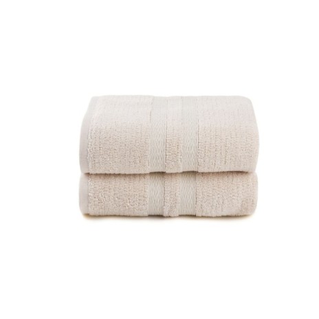 Set 2 prosoape Ayliz cappuccino 50x90cm bambus si bumbac