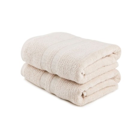 Set 2 prosoape Ayliz cappuccino 50x90cm bambus si bumbac