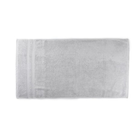Set 2 prosoape Ayliz gri deschis 50x90cm bambus si bumbac, moi si pufoase