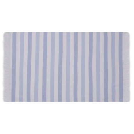 Set 2 prosoape cu franjuri bumbac 50x90 Stripe Bleu Hobby Home