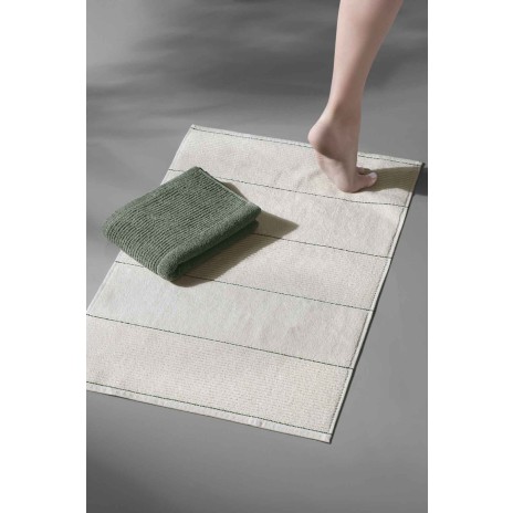 Set 2 prosoape picioare bumbac 100%, 50x75cm, Carmine Olive