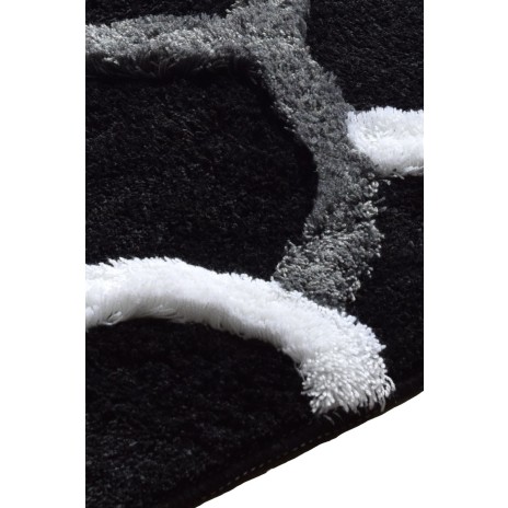 Set 3 covorase baie acril, Alessia Home, Elegant Black