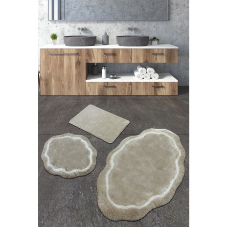 Set 3 covorase baie acril, Alessia Home, Pallasit Stone