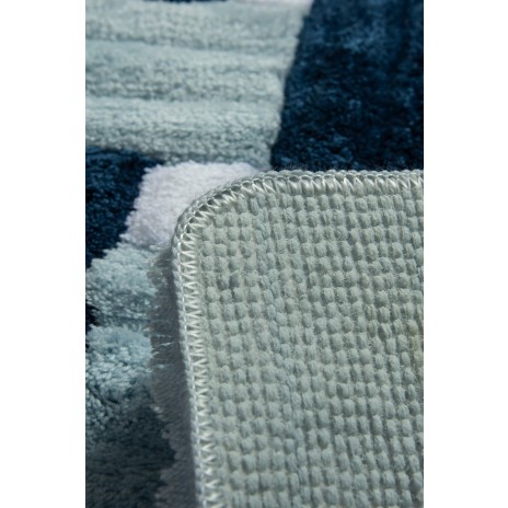 Set 3 covorase baie acril, Alessia Home, Piazza Blue