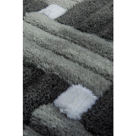 Set 3 covorase baie acril, Alessia Home, Piazza Grey
