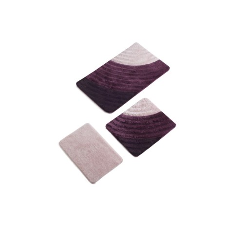 Set 3 covorase baie acril, Alessia Home, Well Purple