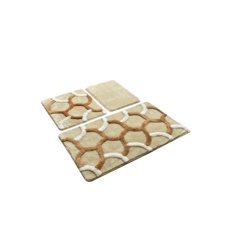 Set 3 covorase baie acril, Chilai Home, Elegant Beige