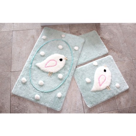 Set 3 covorase baie, Alessia Home, Birdie - Mint