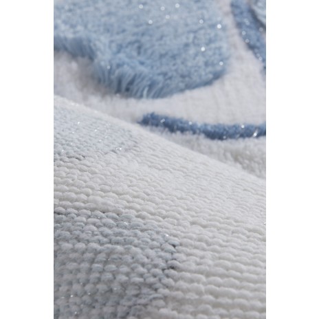 Set 3 covorase baie, Alessia Home, Flori de cires - Bleu