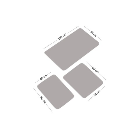 Set 3 covorase baie, Alessia Home, Milan Mint