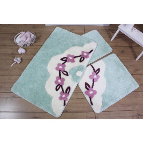 Set 3 covorase baie, Alessia Home, Milan Mint