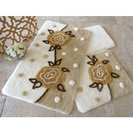 Set 3 covorase baie, Alessia Home, Oriel - Beige