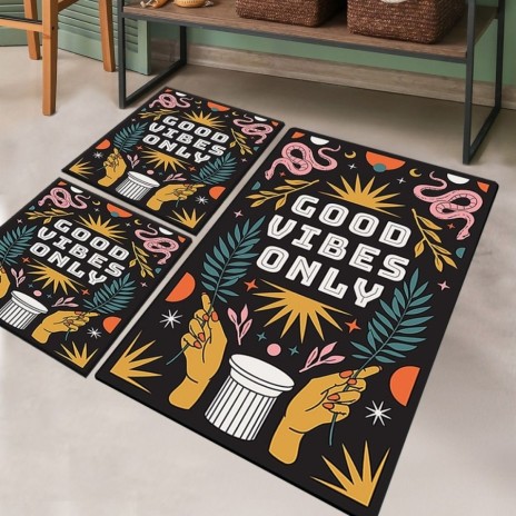 Set 3 covorase baie Chilai Home Snake Trinket Good Vibes Only