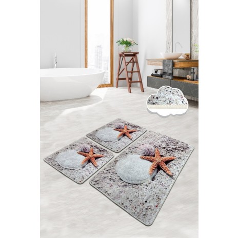 Set 3 covorase baie dreptunghiulare, Chilai Home, Starfish