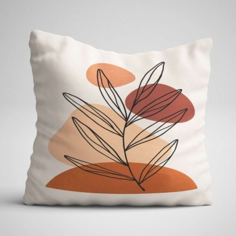 Set 3 fete de perna decorative 43x43 cm model Abstract Caramiziu