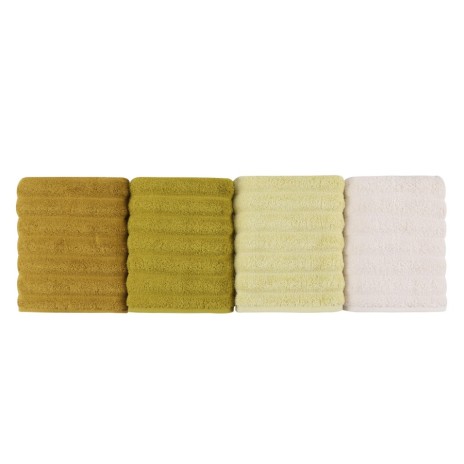 Set 4 prosoape 50x90cm bumbac 100%, BHPC, 406 Green