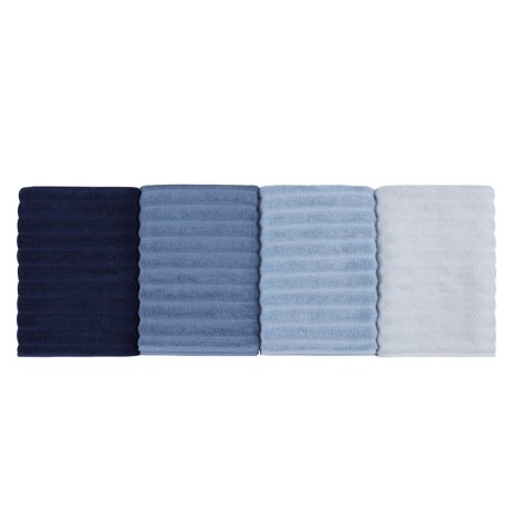 Set 4 prosoape 70x140cm bumbac 100%, BHPC, 406 Blue