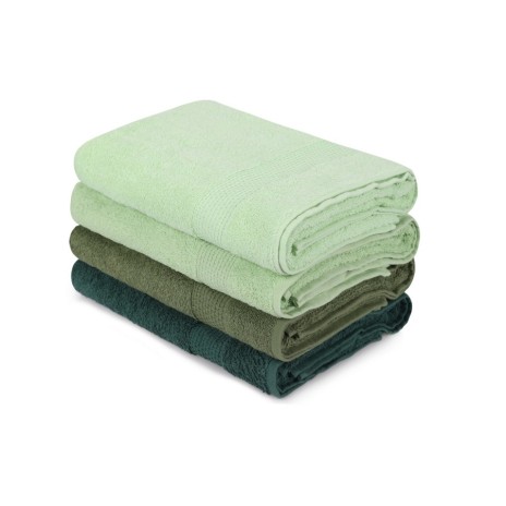 Set 4 prosoape 70x140cm bumbac 100%, BHPC, 801 Green