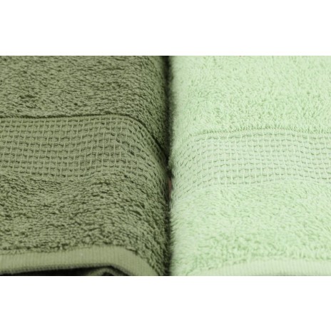 Set 4 prosoape 70x140cm bumbac 100%, BHPC, 801 Green