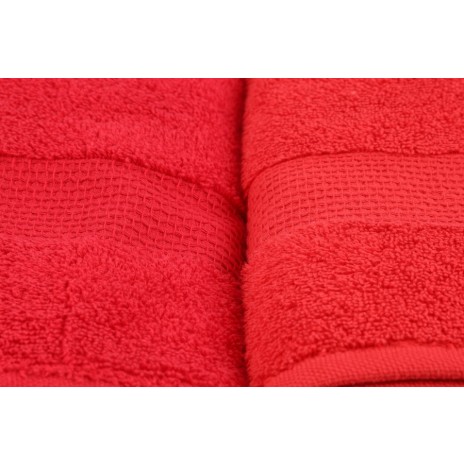 Set 4 prosoape 70x140cm bumbac 100%, BHPC, 801 Red