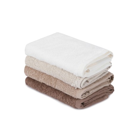 Set 4 prosoape bumbac 100%, BHPC, Wash 2 Brown Beige Cream White