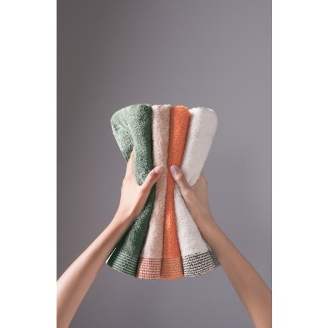 Set 4 prosoape bumbac 100%, 50x90cm, Biscay