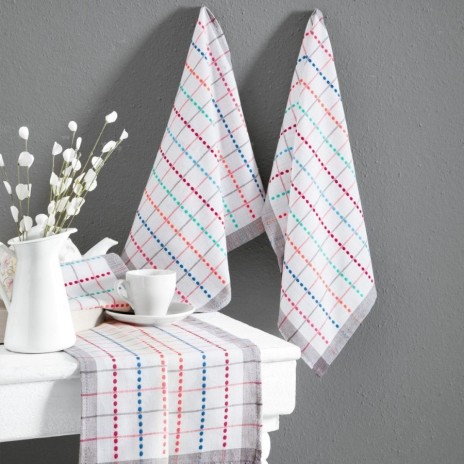 Set 4 prosoape de bucatarie multicolore 45x65cm DC Home Renkli