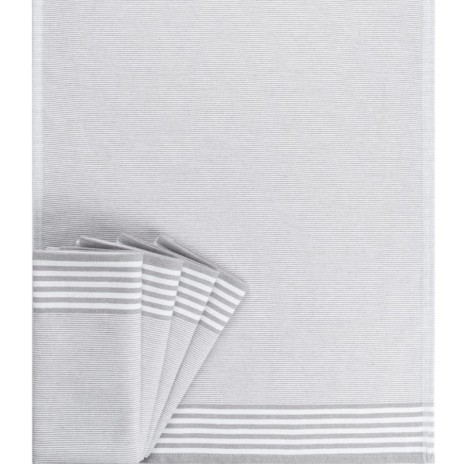 Set 5 prosoape bucatarie alb si gri 45x65cm Sevilla DC Home