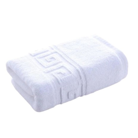 Set 6 prosoape albe 30x50 cm, bumbac Pakistan, 550 g/mp, moi și absorbante