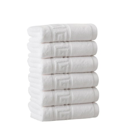 set prosoape baie albe 50x90 cm bumbac pakistan 500 g/mp